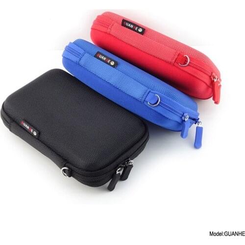 2018 PIZEN Hard Headphone Case Leather Earphone Digital Bag Usb Cable Portable Earbuds Pouch Mobile hard disk box