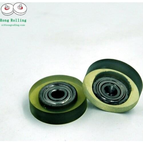3*15*4 Polyurethane rubber-coated bearing 623ZZ bore 3mm,diameter 15mm,thickness 4mm.10pcs/lot