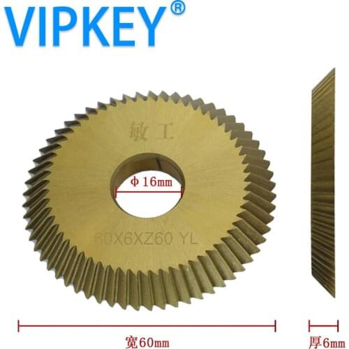 60*6.2*16mm key cutter blade for defu 498B and 668B key machine cutter