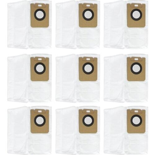 9Pcs Replaceable Dust Bags Collection Accessories Sets Parts For Dreame Bot L10 Plus Robot Vacuum Cleaner