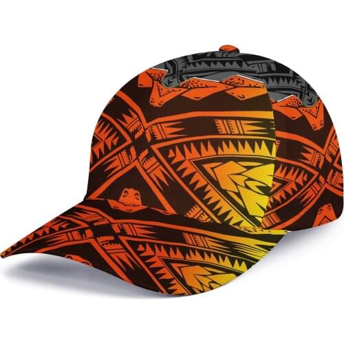 Dropshipping Unisex Baseball Cap Hat Hip Hop Cap Custom Hawaiian Tribal Outdoor Sport Running Hat Quick-drying Summer Visor Cap