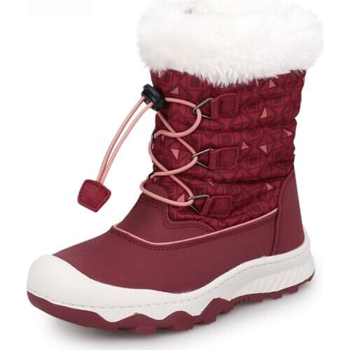 Dolakids Childrens shoes childrens boots and girls' ankle boots new winter plush childrens snow shoes padded cotton boots