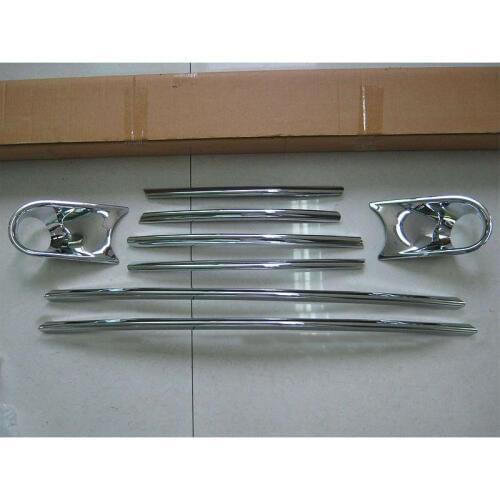 For Porsche Cayenne 2011 2012 2013 2014 High quality ABS Car Front Grille Strip Fog Lights Cover Trim