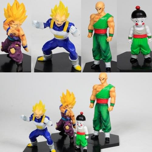 Dragon Ball Tien Shinhan Chiaotzu Son Gohan Vegeta IV Yamcha Trunks Action Figure Model Toys Collectible Goku Figurine Gift