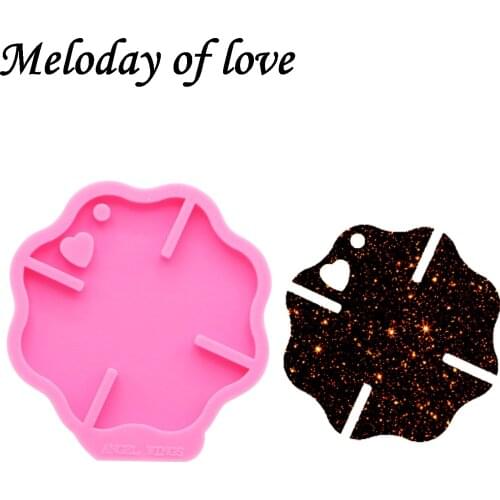 Keychains moulds Shiny Fire sign molds for keychain DIY fire control resin keyring decoration jewelry silicone mold DY0182