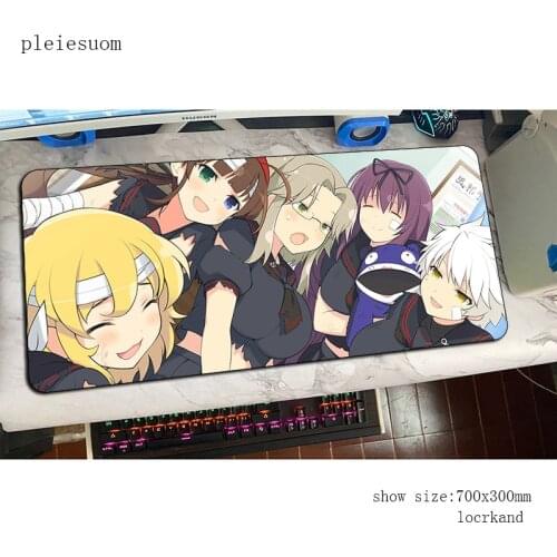 Senran kagura mouse pad HD print mats 700x300x4mm Computer mouse mat gaming accessories cheapest mousepad keyboard games gamer