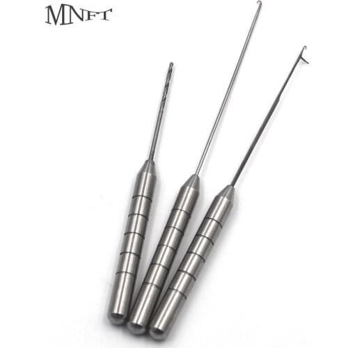 MNFT 1Set/3Pcs Carp Coarse Fishing Rigging Stainless Steel Needle 3 in 1 Combo Set