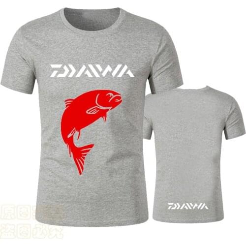 Man Quick Dry Fishing Clothing Shirt Men Outdoor Sports Breathable Fishing Shirt Fish Prints Summer Daiwa Fishing Jersey