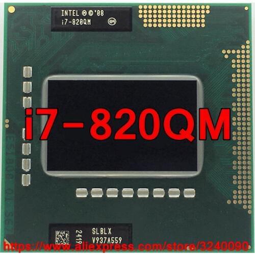 Original lntel Core i7 820QM 1.73GHz i7-840QM Quad-Core i7 820Q PGA988 SLBLX Mobile CPU Laptop processor free shipping