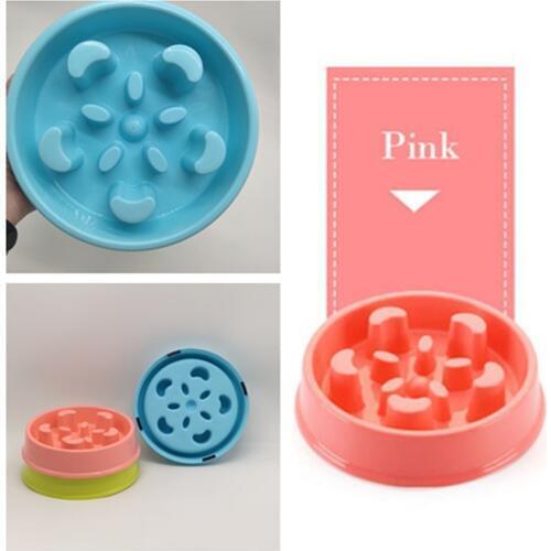 Dog Plastic Feeder Cat Food Bowl Dog Slow Feeding Bowl Pet Accessories Feeding Dog Cat Pet Use Products