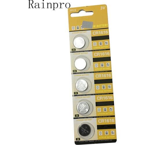 Rainpro 10PCS/LOT CR1616 1616 button battery 3V lithium battery Car key remote control battery