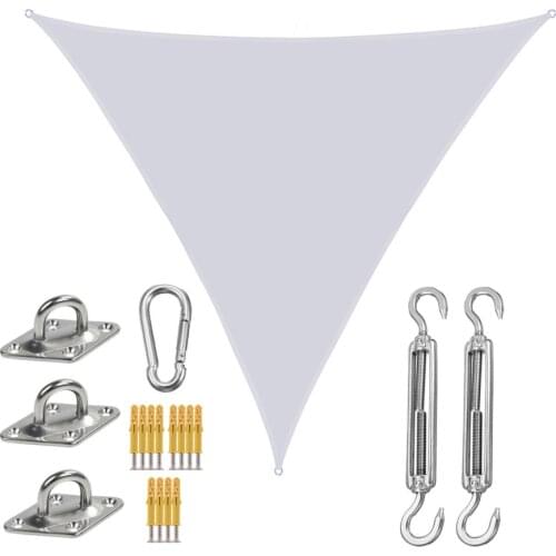 Sun Shade Cover Awning Canopy Shelters Camping Picnic Cloth Waterproof Tent Backyard Sunshade Triangular 2x2x2m Outdoor Sail