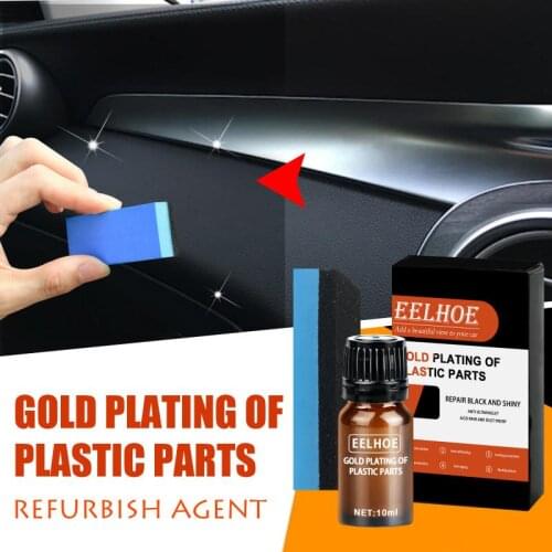 Plastic Parts Refurbish Agent Crystal Coating Polish Set Long-lasting Plastic Interior Parts Hydrophobic Cleaner Car Maintenance