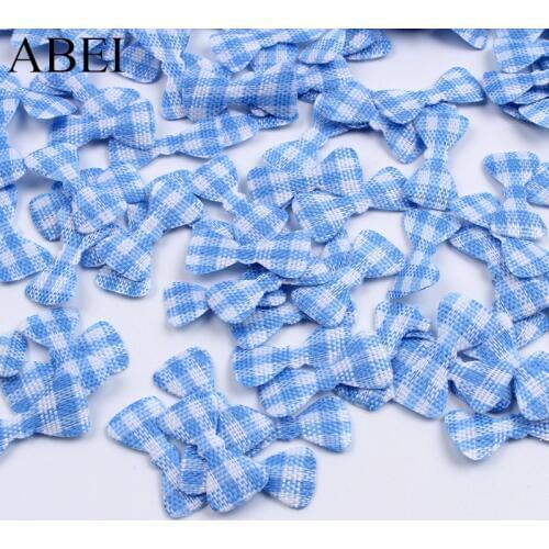 500pcs mini fabric bow for Scrapbook Card Gift Box Decoration lovely small patch for Baby kids Clothing Shoes flower Accessories