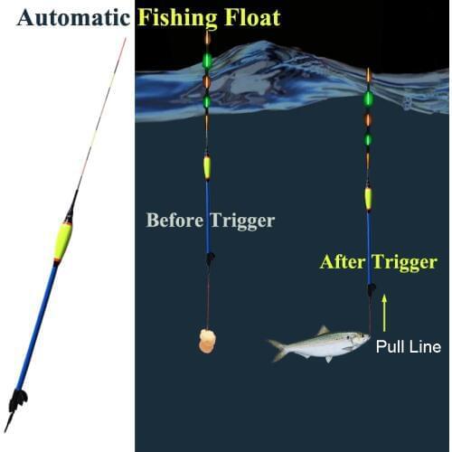 Smart Fishing Float Hook Trigger Catch Fish Automatical Electronic Night Fishing Buoy LED Killer Intelligent Fish Trap