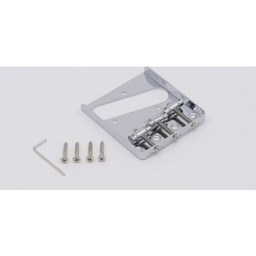 1 Set 6 String Vintage Fixed Electric Guitar Bridge for TL Chrome