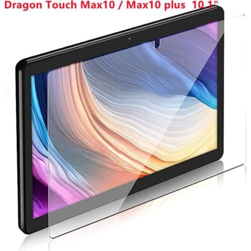 2Pcs Tablet Tempered Glass Screen Protector Cover for Dragon Touch Max10 Max10 Plus Full Coverage Screen