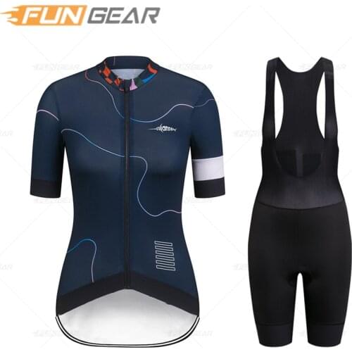 Women Cycling Clothing Bicycle Jersey Set Female Sports Team Ciclismo Girl Cycle Casual Wear Road Bike Bib Pad Short Pant