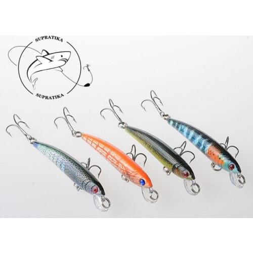 1Pcs 7.5cm/5.6g Lifelike Minnow Sea Fishing Lure 3D Eyes Artificial Hard Baits Wobblers Crankbait Pesca Isca Swimming Bait