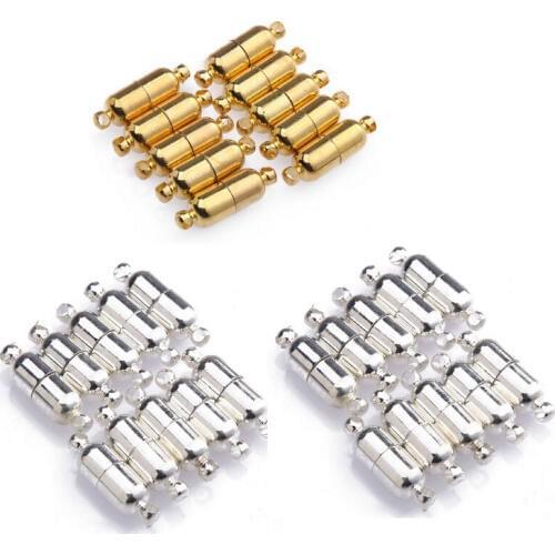 10pcs/lot Jewelry Findings Compones Bracelet Necklace Magnetic Clasp DIY Connectors Accessories Making Fittings