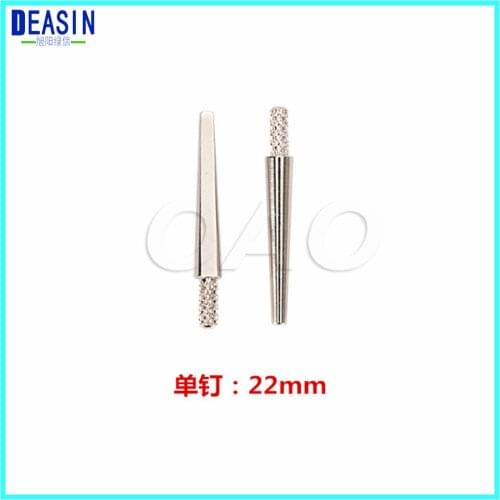 1000pcs Dental Laboratory Good quality Material Kirsite /brass Dowel Pin without Sleeve Long Medium Short 22MM 20MM 18MM