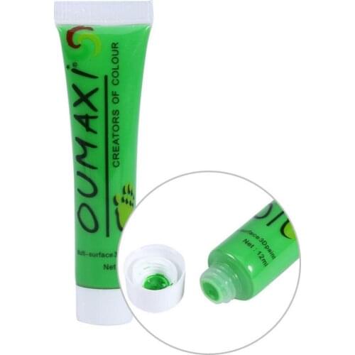 12 Colors 3D Paint Tube Painting Acrylic Nail Art Tip Pigment UV Gel 12ml