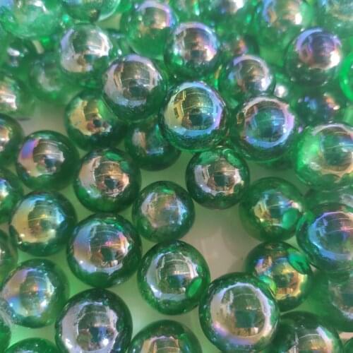 3pcs Green Titanium Aura Electroplating Quartz Crystal Sphere Balls Healing Natural Quartz Crystals