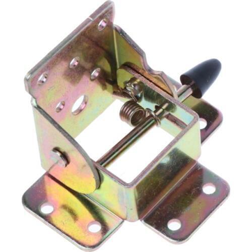 4X Iron Locking Folding Table Chair Leg Brackets Hinge Self Lock Foldable Hinges
