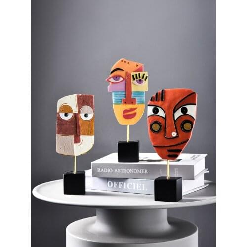 Abstract Character Art Decoration Modern Minimalist Living Room Home Wine Cabinet Bookcase Decoration Entrance Decoration