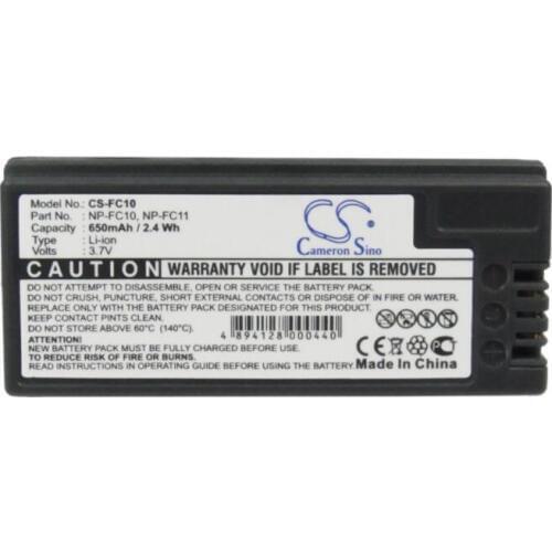 Cameron Sino 650mAh battery for SONY Cyber-shot DSC-F77 F77A FX77 P10 P10L P10S P12 P2 P3 P5 P8R NP-FC10 NP-FC11