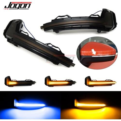 For VW Tiguan MK2 2017-2019 Touareg MK3 (EU) Car LED Dynamic Turn Signal Light Side Rearview Mirror Indicator Lamp Accessories