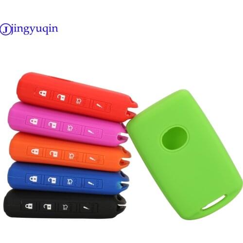 Jingyuqin 10pcs Remote Key Case Silicone Protect Shell For Mazda 6 MX-5 Miata RF Mazda 3 Hatchback CX-30 Car Accessories