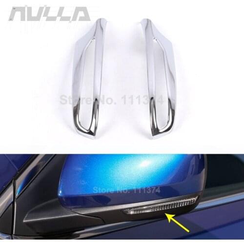 ABS Chrome Car Exterior Rearview Mirror Protect Decor Cover Strip Trim For Renault Kadjar 2015 2017 2019 Decoration Accessories