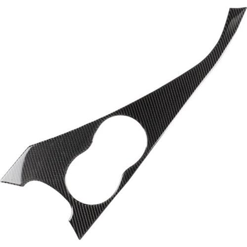 Carbon Fiber Water Cup Box Holder Panel Trim fit For Infiniti Q50 Q60 2014-2019 LHD Car accessories Decorative sticker