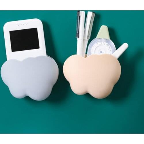 Creative Irregular Shape Wall Mounted Storage Box 3 Colors Remote Control Storage Organizer Case Phone Holder Stand Rack