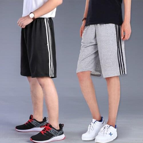 Summer Shorts Mens Casual Pants Large Size Mens Sports 5-Quarter Pants Fat Beach Pants