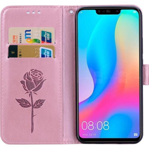 Magnetic Flip Book Case For Huawei NOVA 3 3i Card Holder Cover For Huawei PU Leather Flip Stand Magnetic Wallet CoverCoque