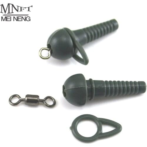 MNFT 12Pcs/Lot Mixed Carp Rig Making Connector Terminal Tackle Rolling Swivels Fishing Gear Accessories