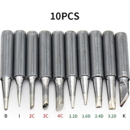 Soldering Iron Tips Pure Copper 900M-T Lead-free Welding Head BGA Soldering Tools 936 937 938 For Soldering Station
