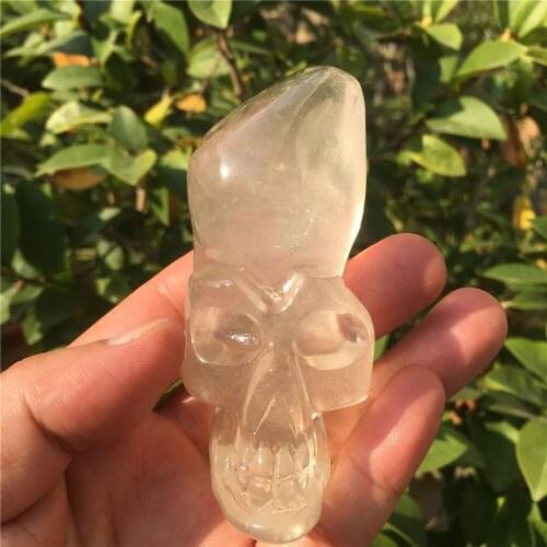 Natural skulls citrine quartz crystal for sale Stones and crystals home decoration decorative crystal crania wedding gift