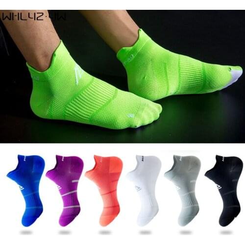 Nylon Sport Ankle Socks Women Men Outdoor Basketball Bike Running Football Breathable Bright Color No Show Travel Socks 2 Size