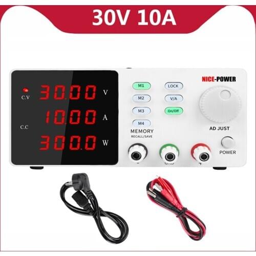 New 30v 10a Programmable DC Power Supply Adjustable High Precision 4 Digits Display 120v 3a Switching Regulated Power Supply