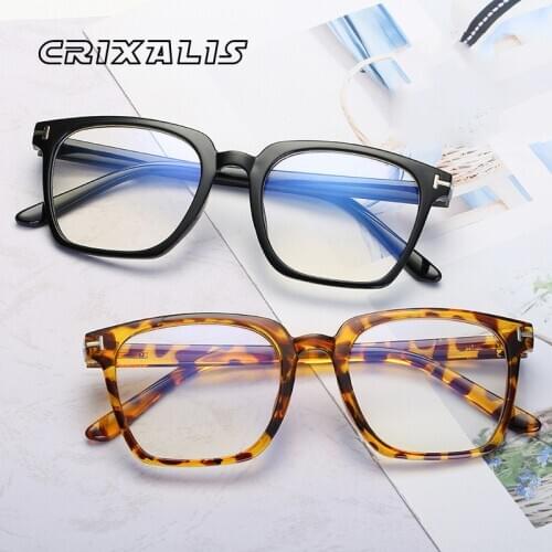 CRIXALIS Luxury Brand Design Anti Blue Light Glasses Women Fashion Computer Eyewear Men Optical Eyeglasses Frame Female UV400
