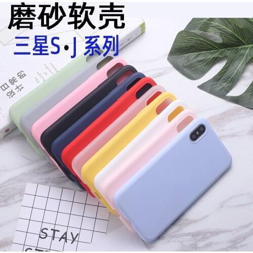 Suitable for Samsung S10 Mobile Phone Shell S10e Pure Color S 9plus Four Corners J4 J6 Matte Tpu Silicone Soft Shell