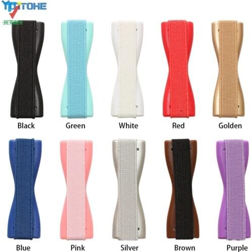 Durable Universal Finger Elastic Rope Phone Holder Plastic Sling Grip Anti Slip Stand for Tablet Cellphone 300pcs