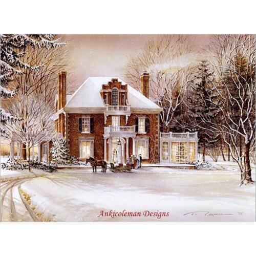 Needlework for embroidery DIY French DMC High Quality - Counted Cross Stitch Kits 14 ct - Winter Fantasy