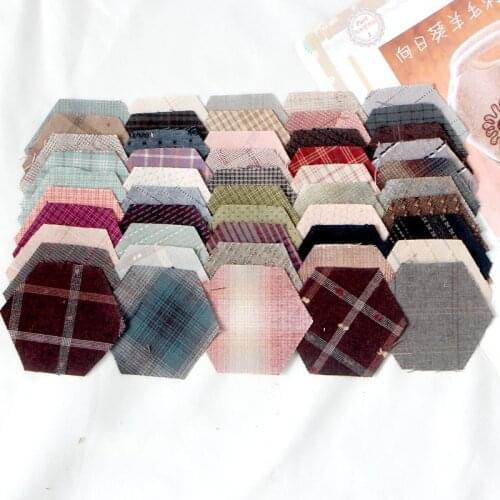 Random Color Hexagonal Cotton Fabric Printed Patchwork Quilting Sewing Fabric For Diy Homemade Accessories TJ12182