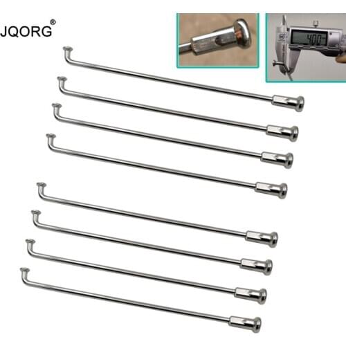 8 Gauge Diameter 4.0 mm J-bend Sliver Color Motorcycle Wheel Spokes Material 304 Stainless Steel Round Body Motorcycle Needles