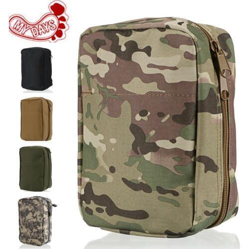MY DAYS Hunting Outdoor Sports Packet Military Tactical Bags First Aid Pouch Utility Pouch Army Green Black MOLLE Pouches
