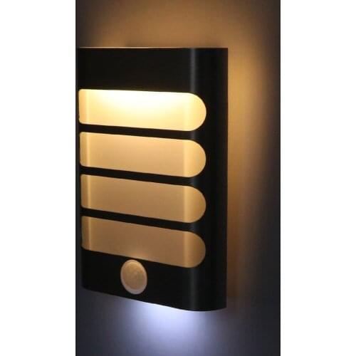 LED Sensor Night Light Battery Operate Wireless PIR Infrared Motion Sensor Wall Lamp Auto On/Off For Hallway Stairs Lighting